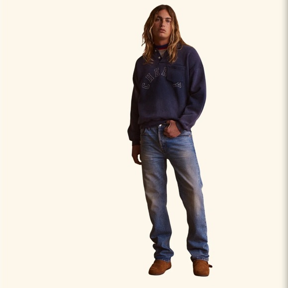 Cherry LA straight leg 5-pocket denim jeans (Indigo). NWT